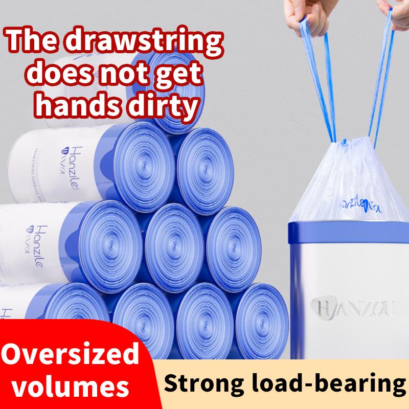 Túi Đựng Rác, 120 Chiếc, Cầm Tay, Kiểu Dây Rút, Mở Rộng Và Dày Dặn, Thích Hợp Sử Dụng Trong Gia Đình, Nhà Bếp Và Ký Túc Xá, Túi Nhựa
