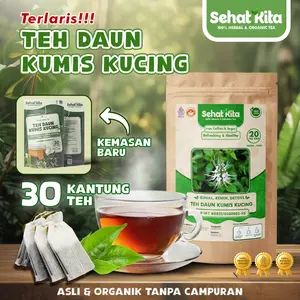 SEHATKITA Teh Daun Kumis Kucing organik Isi 30 Tea bag teh Herbal JSR- 30 Tea bag minuman