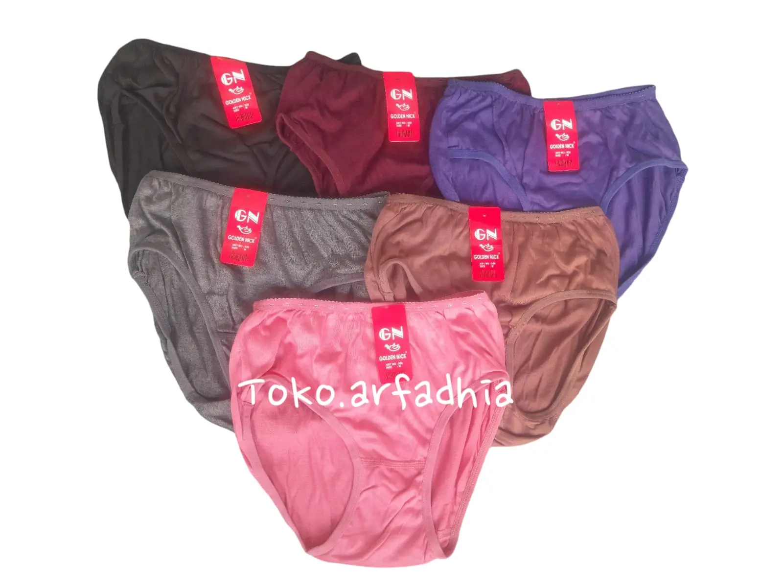 3PCS Celana Dalam Wanita Goldenick Warna Tua 939