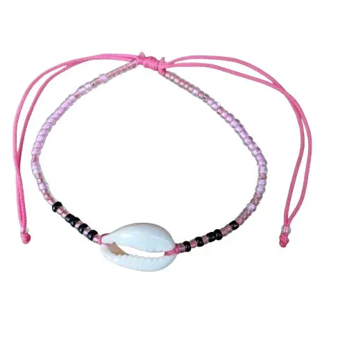 Gelang Manik-Manik Pendant Cowry | Gelang Aksesoris Handicraft | Gelang Unik | Cowry 100% Original
