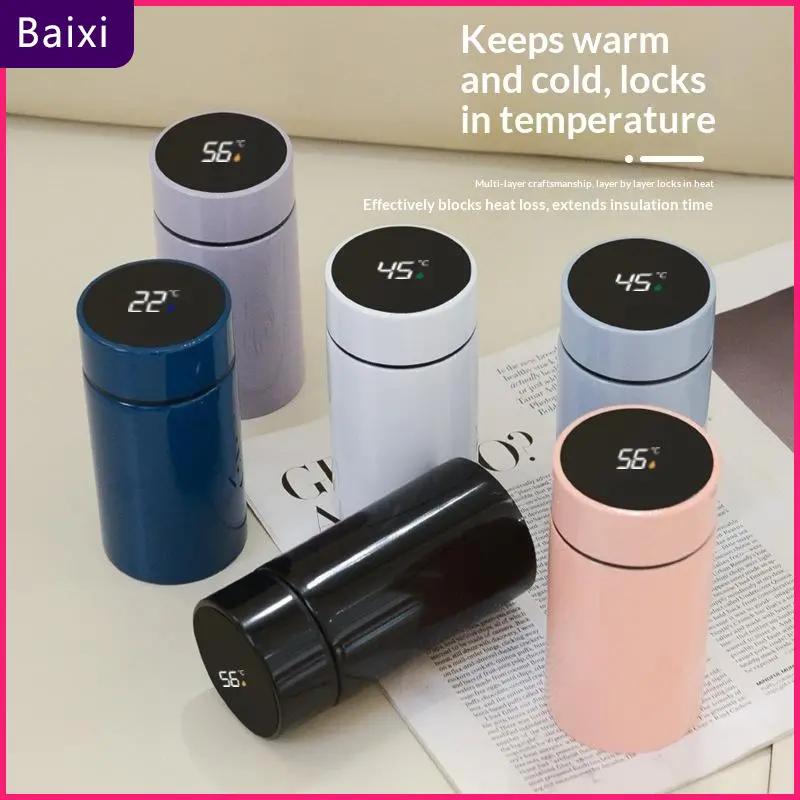 200ml đôi tường thép không gỉ chai nước với thông minh hiển thị nhiệt độ lọc xách tay chân không Flask cho công việc phòng tập thể dục xe