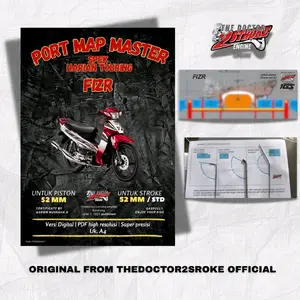 PORT MAP F1ZR BUKU PANDUAN LENGKAP PORTING SPEK HARIAN TOURING 100% PRESISI/ KERTAS PORTING PORTMAP 2TAK