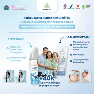 Bigroot Nose Hygiene Stuff Relief 50ml Pencuci Hidung Dewasa & Anak 3+ Tahun - Saline Water dan Iota Carrageenan HALAL