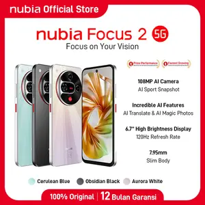 [NEW PRODUCT] nubia Focus 2 5G ROM 256GB RAM 20 GB (8+12 GB) Smartphone Kamera AI 108 MP Layar 6.7" 120Hz, Baterai 5000 mAH Fast Charging