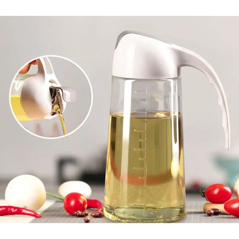 Botol Kaca Tempat Bumbu Botol Minyak Goreng Kaca Stainless Steel Tempat Kecap Syrup Olive Oil 8