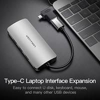 Gambar VENTION CDIB0 OTG 2 in 1 Converter Micro USB and Type C Male to USB 3.0 Female Adaptor Adapter On The Go Mikro Tipe C dari Pampam Shop Kab. Tangerang 5 Tokopedia