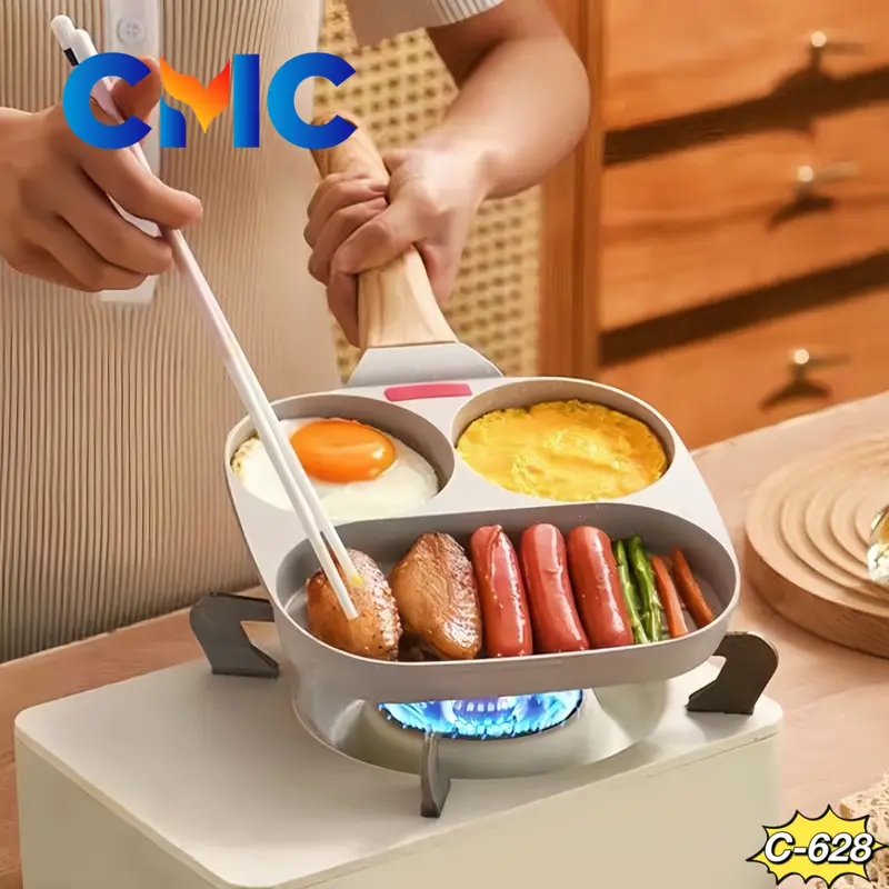 CMC[COD]Pancake Egg Omelet Frying Pan / Panci Grill Steak Daging Cetakan Telur / Hamburger Maker Breakfast C-628 4