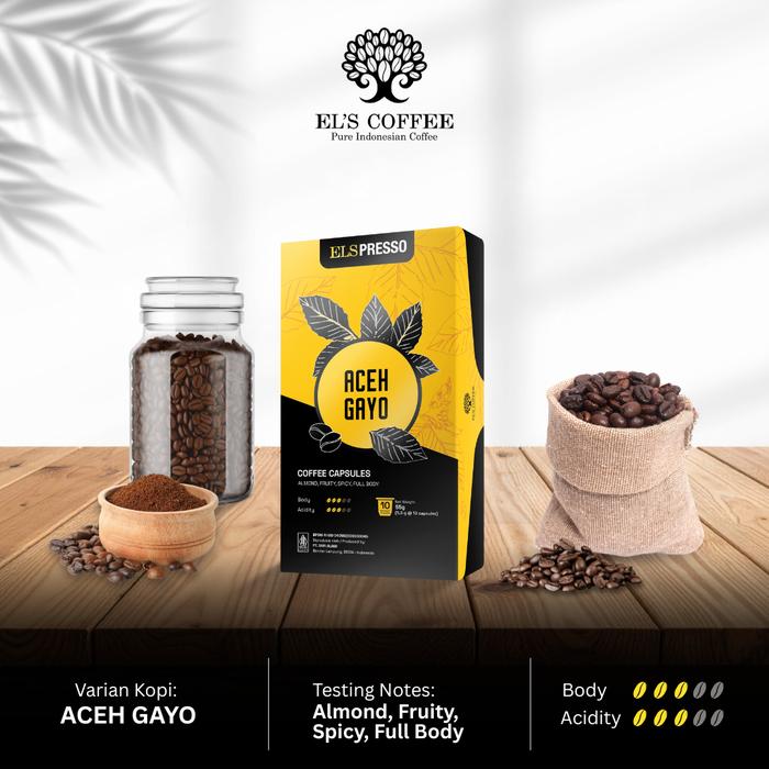 Gambar El's Coffee Capsule: Elspresso Aceh Gayo - Nespresso Compatible dari El's Coffee Kota Bandar Lampung Tokopedia