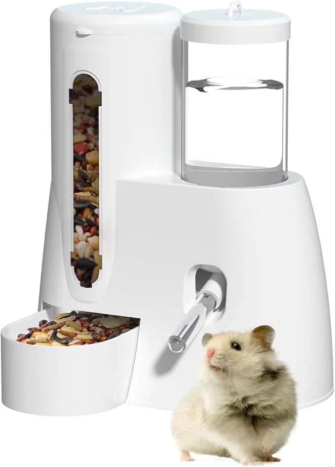Pawsy Mart-Tempat Makan Minum Hamster F38 Dispenser Anabul Pet Feeder Otomatis 2IN1 Transparan dengan Indikator Level dan Bahan PP + PSU Pawsy Mart-Tempat Makan Minum Hamster F38 Dispenser Anabul Pet Feeder Otomatis 2IN1 Transparan dengan Indikator Level dan Bahan PP + PSU