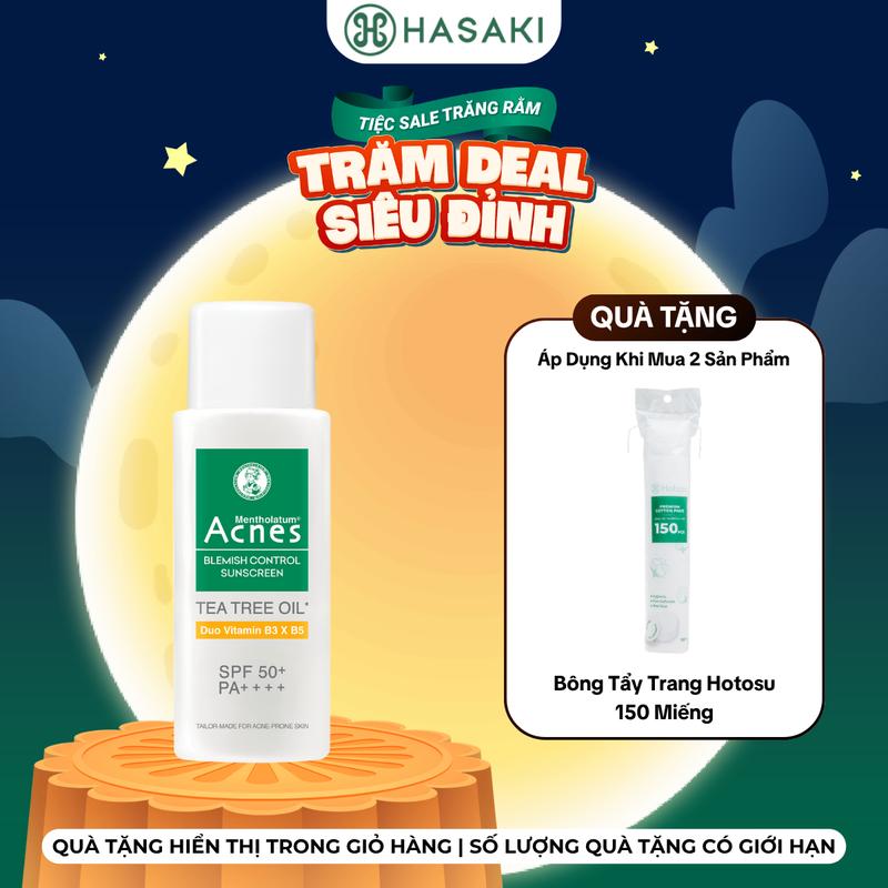 [MUA 2 TẶNG 1] Sữa Chống Nắng Acnes Cho Da Mụn, Nhạy Cảm 50g | HASAKI BEAUTY