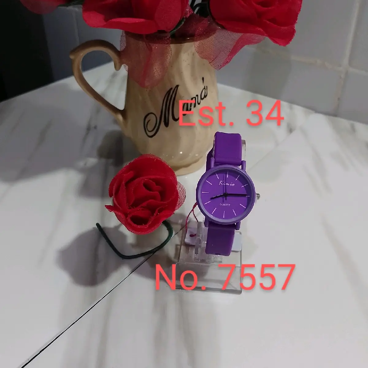 Jam Tangan Kimio Wanita Push Rubber Analog Karet Baterai - Tahan Lama dan Nyaman Digunakan - Watches