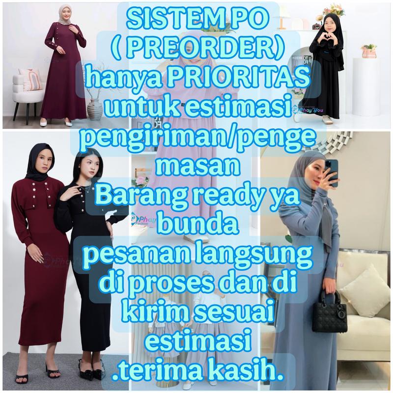 Product Introduction of Luna Gamis Dress Knit Baju Wanita dewasa remaja 1