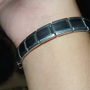 Gelang per polos stainless stell titanium anti karat Aksesoris