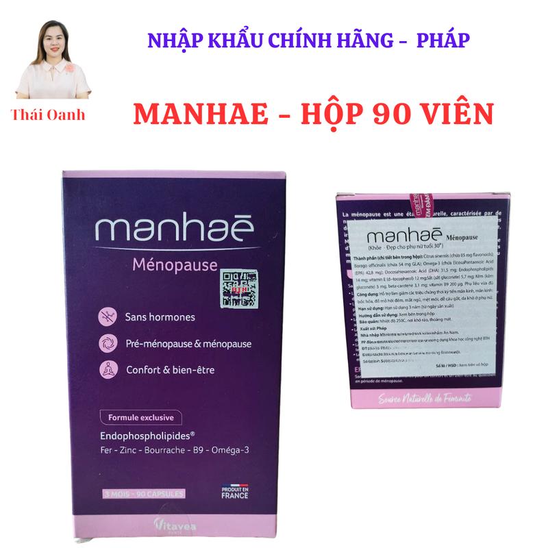 MANHAE 90 Viên- Viên Uống Hỗ Trợ Bổ Sung Nội Tiết Cho Phụ Nữ Của Pháp