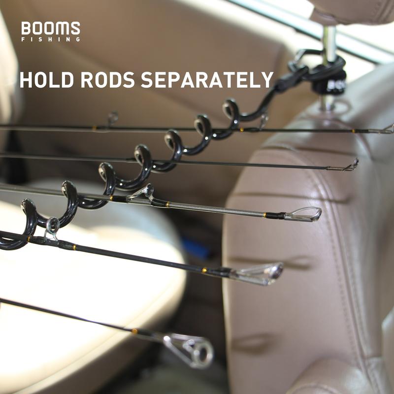 Product Introduction of Booms Fishing VTC Vehicle Rod Holder Transport Coiled Cord Rod Holders Elastic Lanyard for Fishing Tackle Boxes Tool Accessories 13