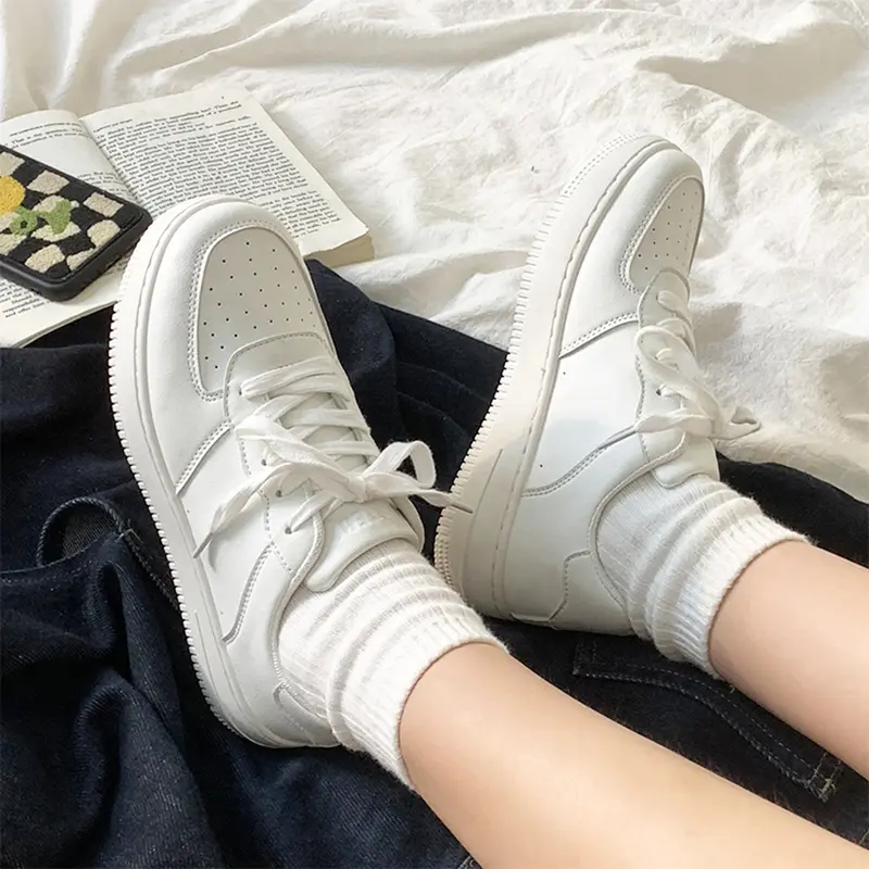 MISTERY Giày Thể Thao Da Thời Trang Cho Nữ Sneaker Shoes MODEL AIR MIS-704 2