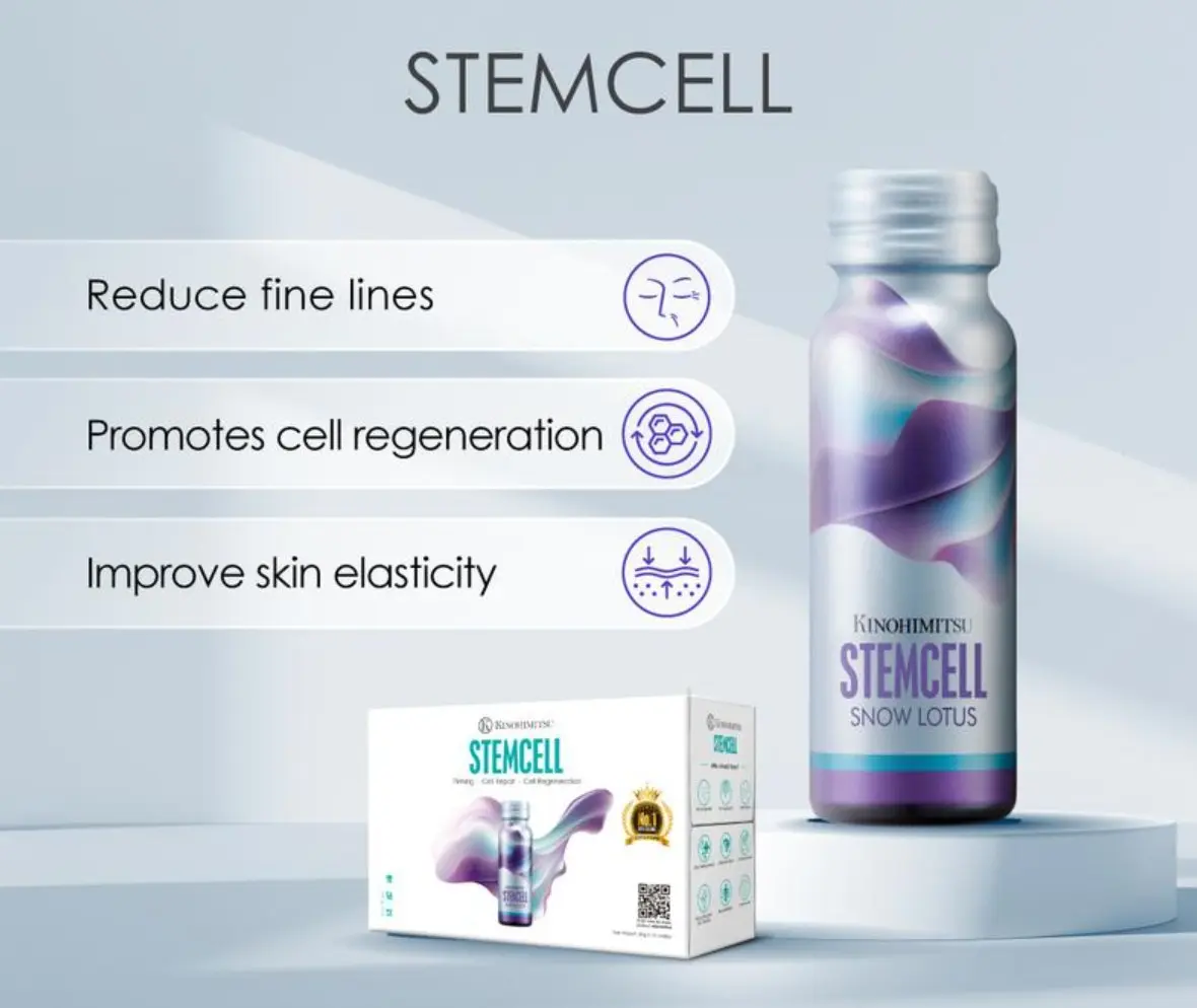 Kinohimitsu Collagen Snow Lotus Stemcell 5,300mg 50ml 10s - Skin Nourishing | Locks Moisture