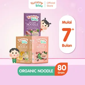 [BEST SELLER] Yummy Bites Organic Noodle 80 GR Mie Bayi Organik / MPASI / Mie baby organic
