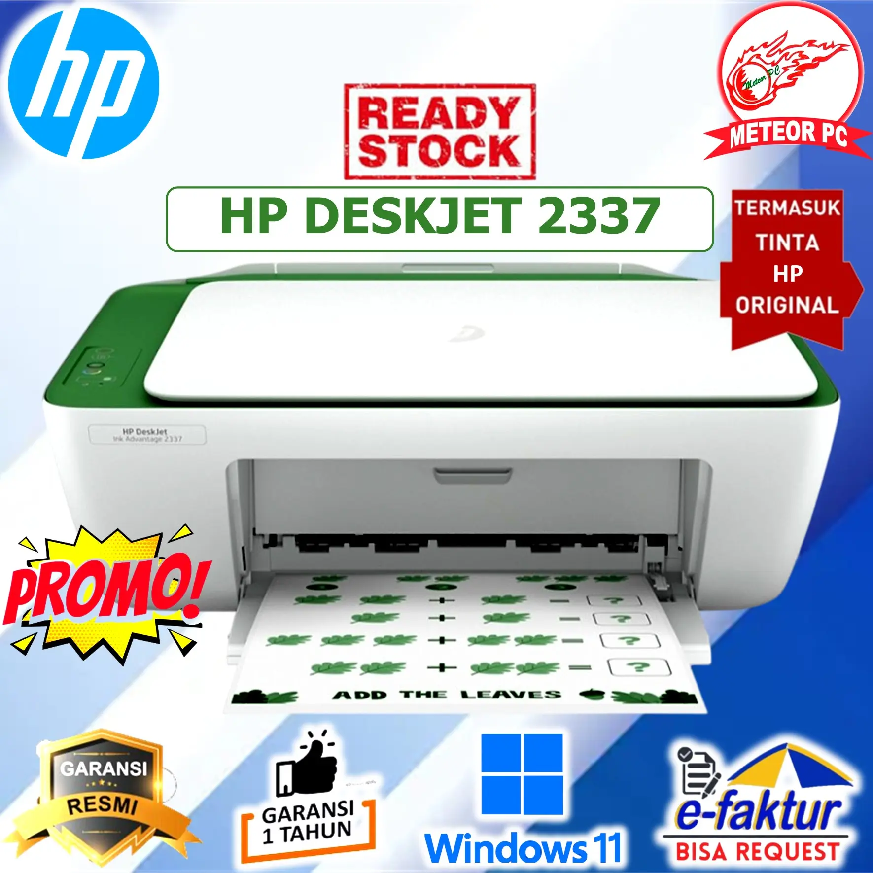 Printer HP Deskjet 2337 Ink Advantage All in One Print Scan Copy