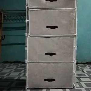 Rak Sepatu Anti Debu Tertutup Lemari Sepatu Kain 9 SusunRak Sepatu Portable Tahan Air & Debu