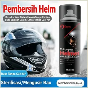 【Promo】Foam Pembersih Helm 300ml – Helmet Cleaner Busa – Pembersih Helm Motor & Listrik – Tidak Perlu Dibilas Air – Menghilangkan Bau Helm – Semprotan Busa
