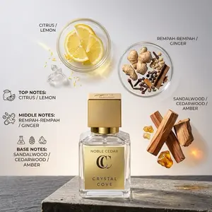 30 ML Varian Noble Cedar for men Crystal Cove Parfume EAU DE PARFUME