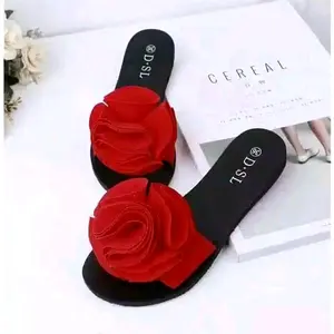 Sandal Selop Wanita Motif Bunga Cantik