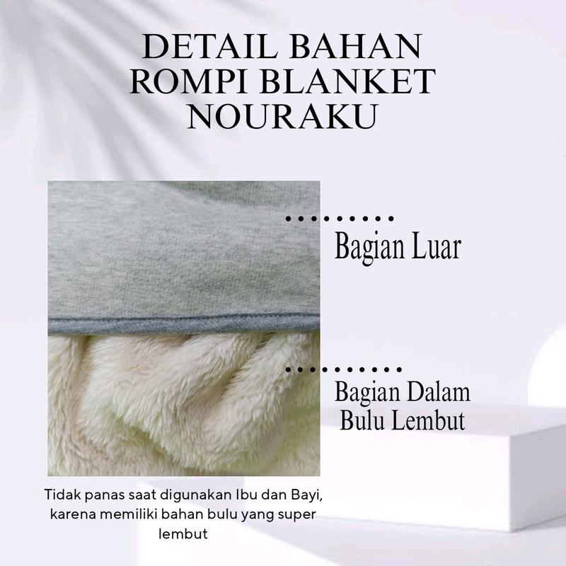 Rompi Blanket Ibu dan Bayi Nouraku | Blanket Bayi | Selimut Bayi 4