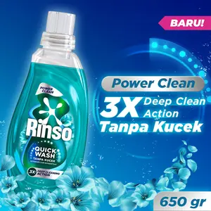 [BARU] Rinso Botol Detergen Cair Green Power Clean 650g