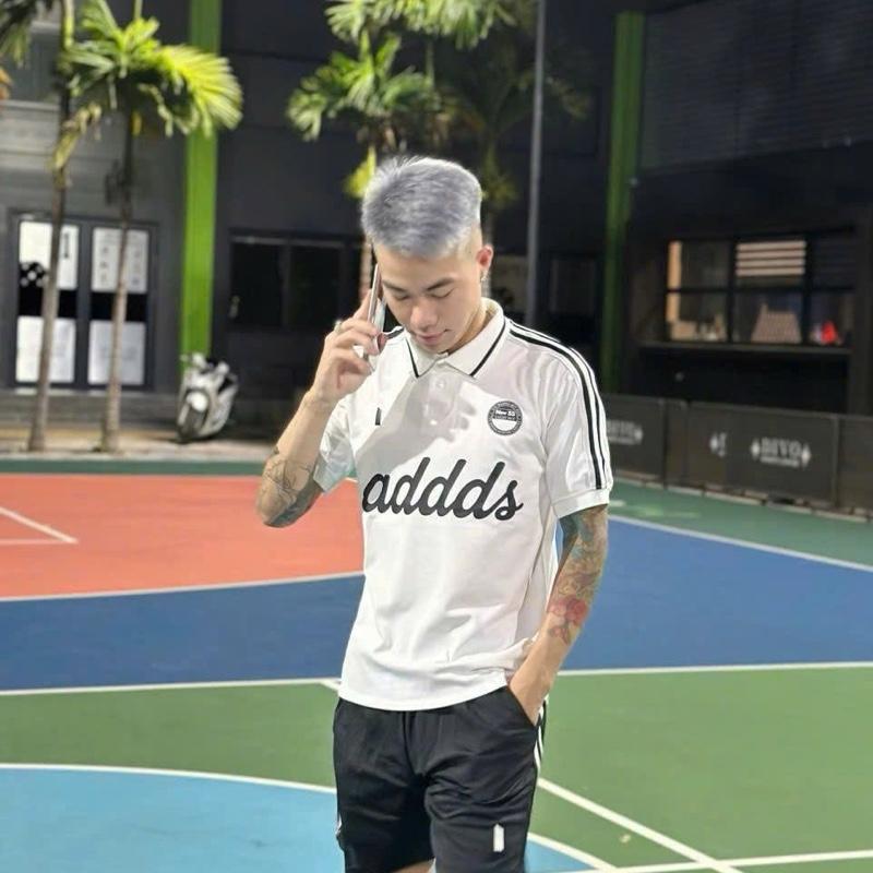Bộ quần áo thể thao polo 3 màu in bét và cao su nổi chất vải gai cá sấu cao cấp thoáng mát cho nam và nữ size 40-80kg