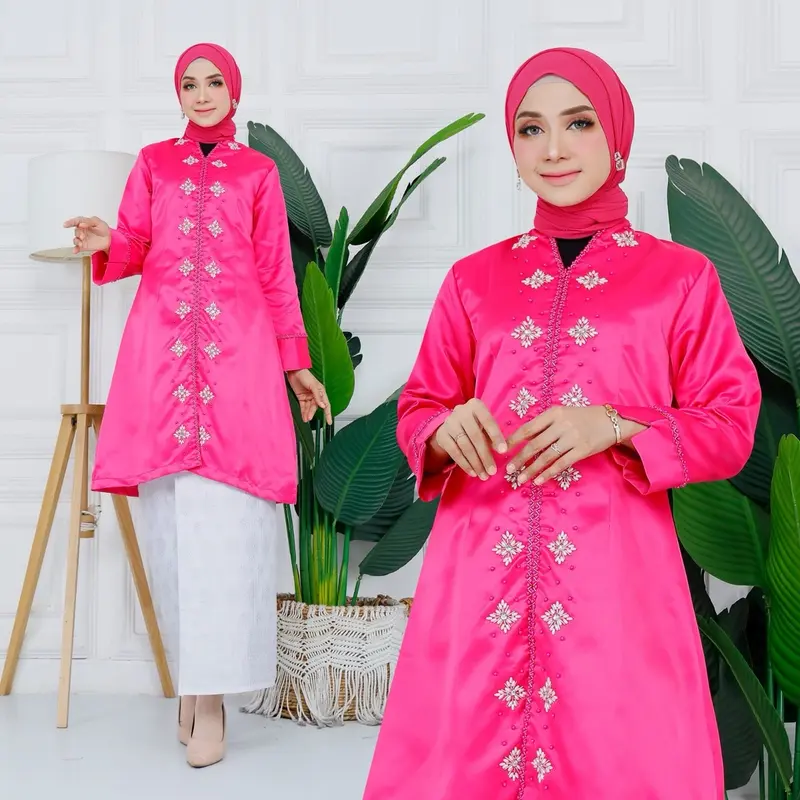 Ran.Mode Atasan Tunik Baju Kurung Melayu Karina//Baju Kurung Melayu Modern Wanita 3