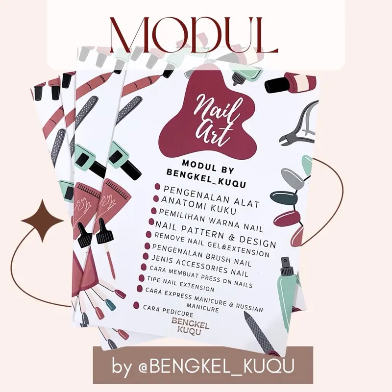 MODUL BUKU CETAK NAIL ART by Bengkel kuqu 0