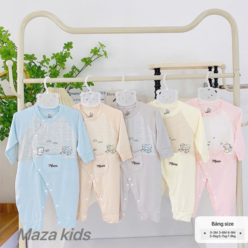Áo liền quần cho bé sơ sinh vải modal cao cấp mềm mịn co giãn tốt, bodysuit cho bé trai bé gái 3-9kg phù hợp mùa hè, thu, xuân _ BD137