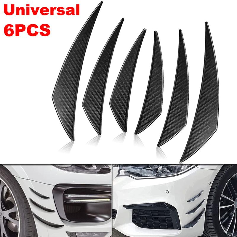 Product Introduction of Universal Car Spoiler Canards Kit Auto Front Bumper Lip Splitter Valence Stickers Body Anti-Collision Diffuser Exterior Soft Rubber Decorative Accessories 16