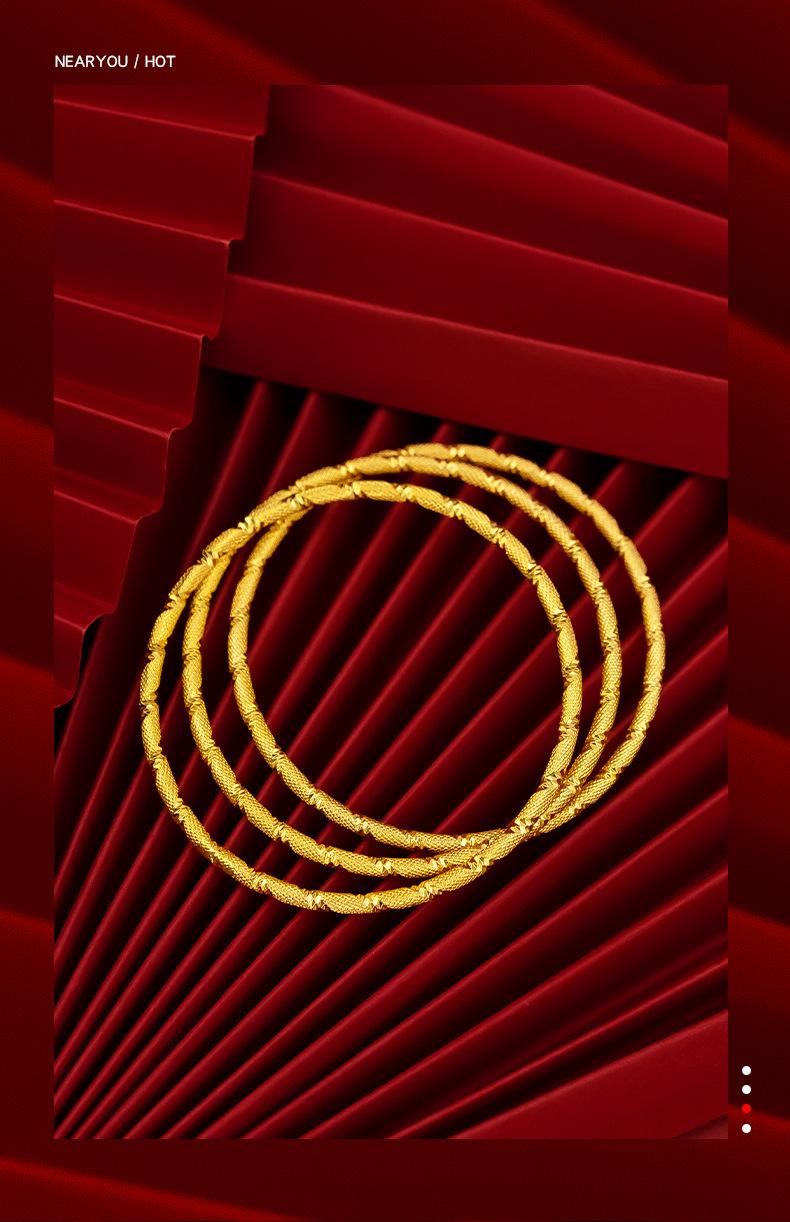 Product Introduction of Coil bracelet Women's 3mm coarse fabric bracelet thin ring 10