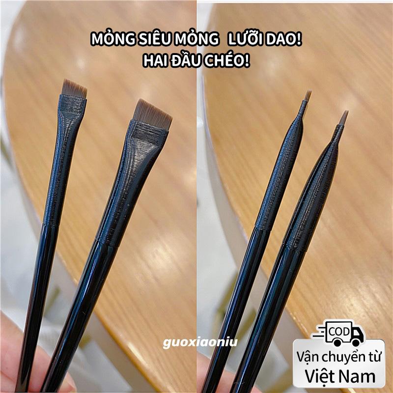 Bộ Cọ Kẻ Mắt Và Mày GUOXIAONIU Lưỡi Dao Mỏng Nhẹ Góc Nghiêng Rộng Đa Kích Cỡ Dụng Cụ Trang Điểm Mỹ Phẩm Bền Bỉ Dễ Dùng