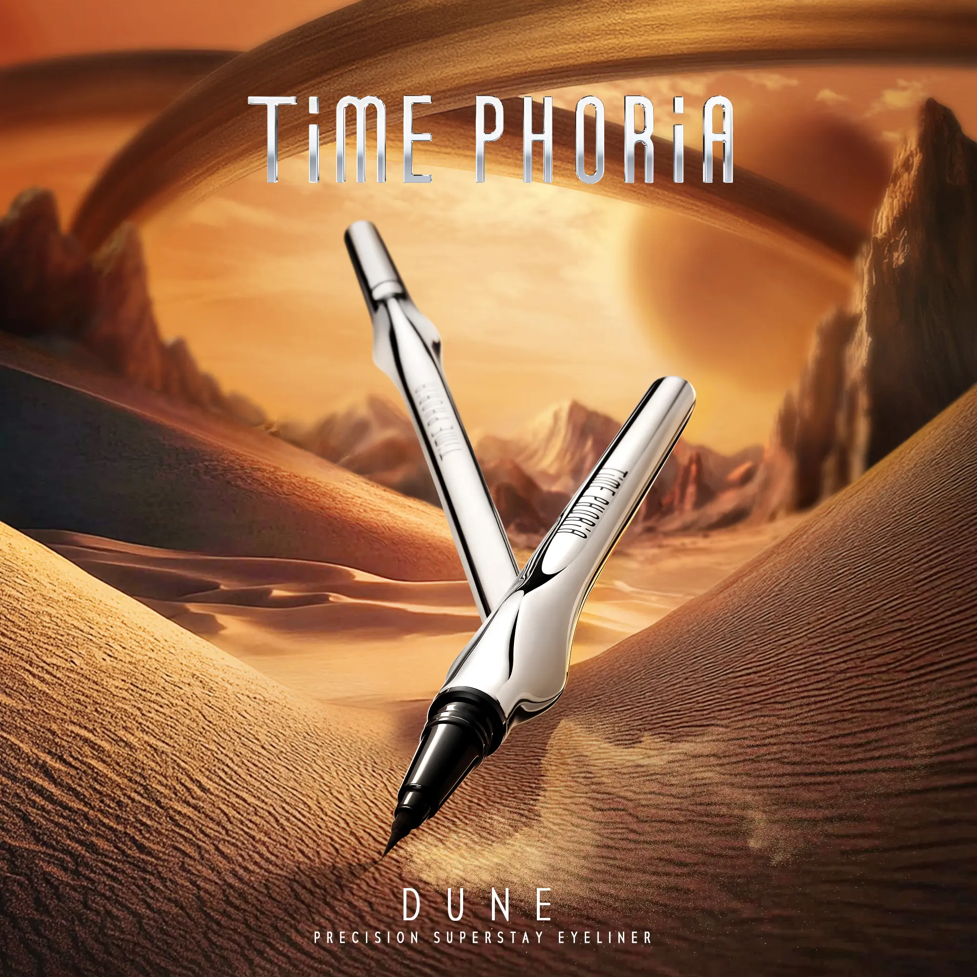 TIME PHORIA - Dune Hyper-Precision Superstay Eyeliner 0.5G | Celak, Petua ultra-halus eksklusif, Tahan Lama, Kalis Air