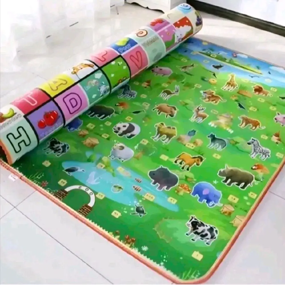 Karpet Spon Bolak Balik 120x180 Cm Tikar Karpet Motif Karakter Anti Selip