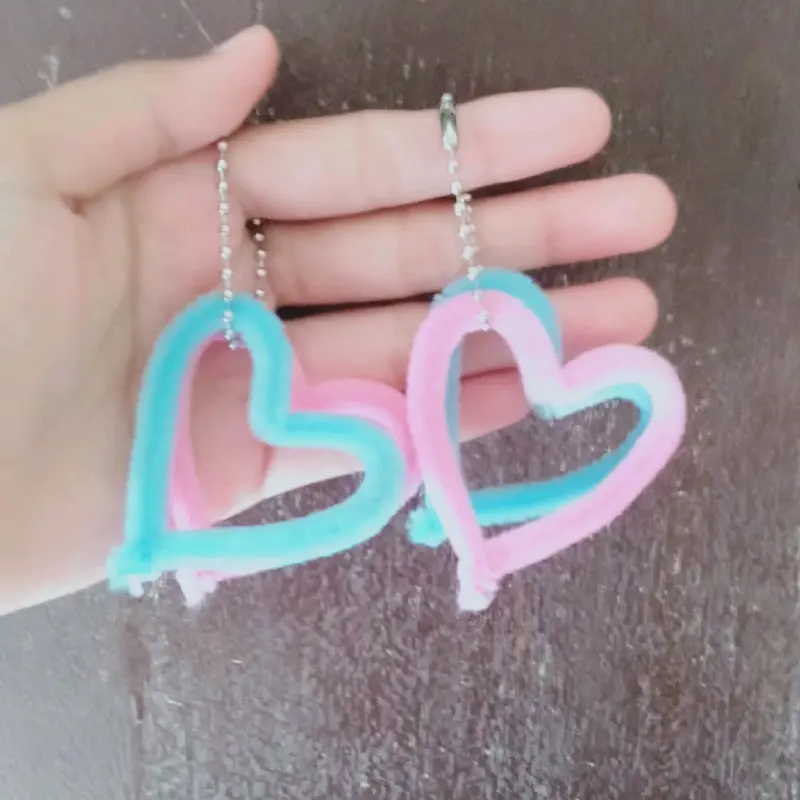 Gantungan Kunci Kawat Bulu Double Love Murah - Model Terbaru 1
