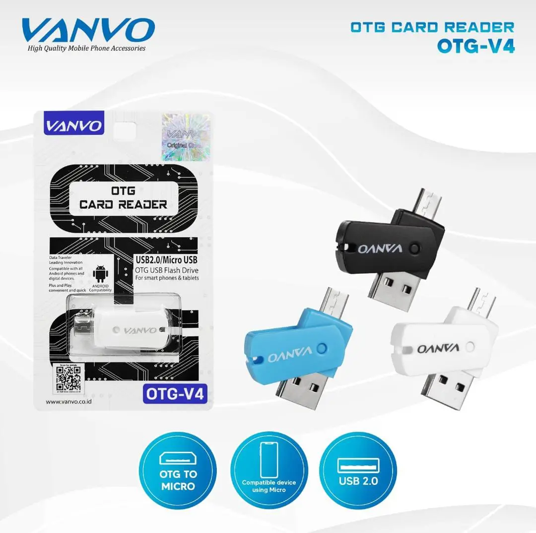 VANVO OTG V4 CONNECTOR MICRO USB (Smart Card Reader Connection Kit)