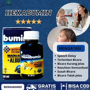 Hexabumin - Mengatasi Speech Delay, Terlambat Bicara, Bicara Kurang Jelas, Kesulitan Komunikasi, Susah Bicara, Bicara Tidak Jelas BPOM