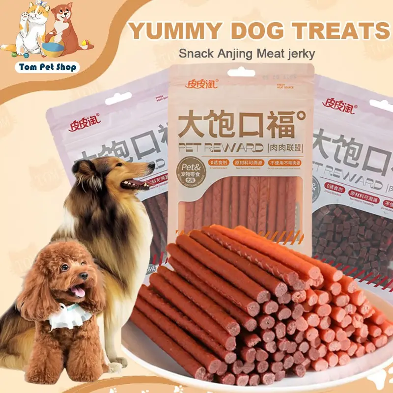 Snack Anjing | YUMMY DOG TREATS 108g | CHICKEN BEEF STRIPS | SNACK ANJING MEAT JERKY Alternative Snack Anjing Tulang Tulangan Stick
