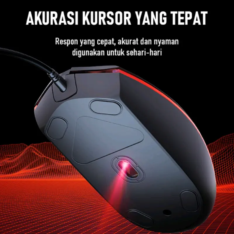 ROBOT M130 Wired Mouse Computer PC/Laptop | Corolful LED 3 Kecepatan 1600DPI 5