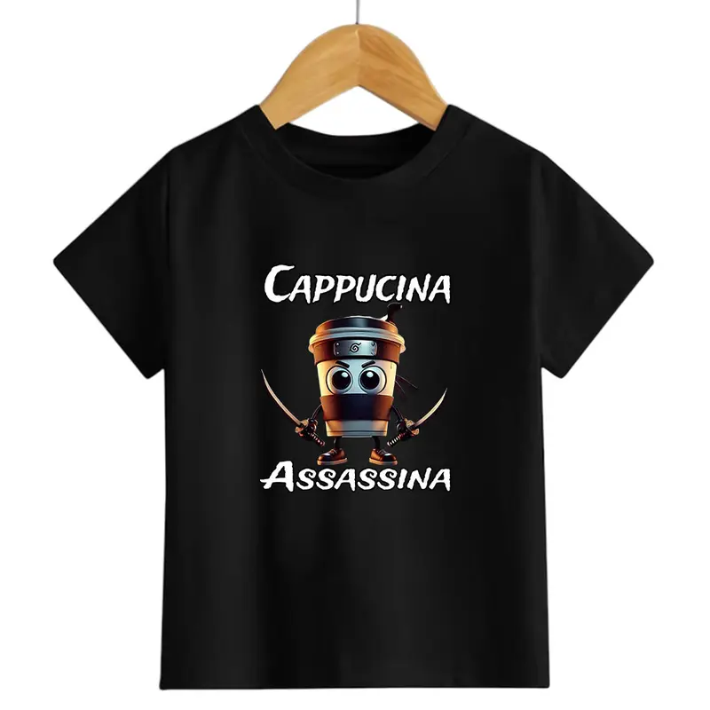 Baju Kaos Distro Anak Anomali Cappucina Assasina / Atasan Anak / Pakaian Kaos Anak Unisex Usia 2-10 thn 1
