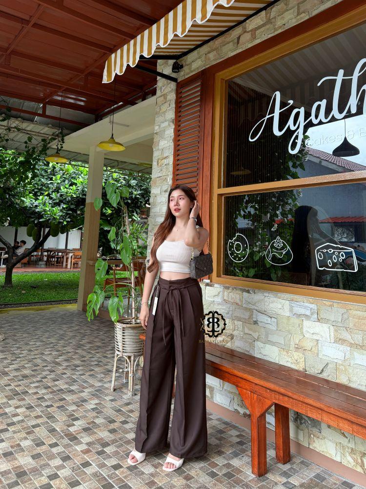 Arumi Pants - Celana Panjang Wanita Highwaist Korean Style- Adem Nyaman