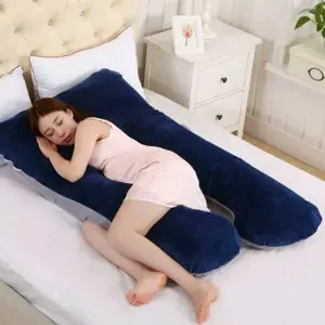 Bantal Hamil 2 + Kulit Tanpa Tas Sarung Bisa Dilepas dan Dicuci - Ukuran 120x80cm - Ibu, Empuk