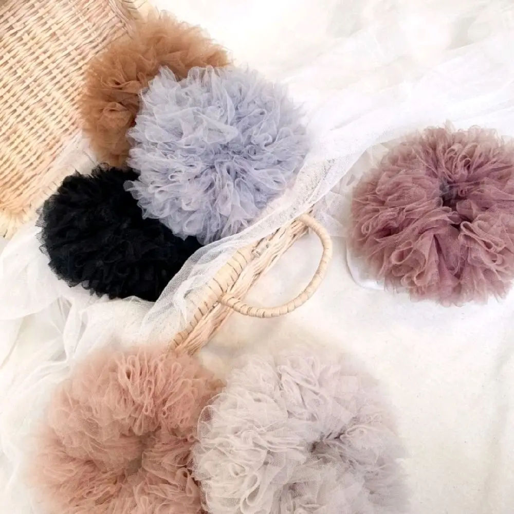 cepol schrunchie tille premium| schrunchie tille ukuran medium