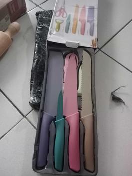 Product Review of Pisau Set 6IN1 Warna Warni Kode 600 - Corrugated Kitchen Knife Kitchenware - Pisau Roti - Pisau Stainless from S**i R**n 2