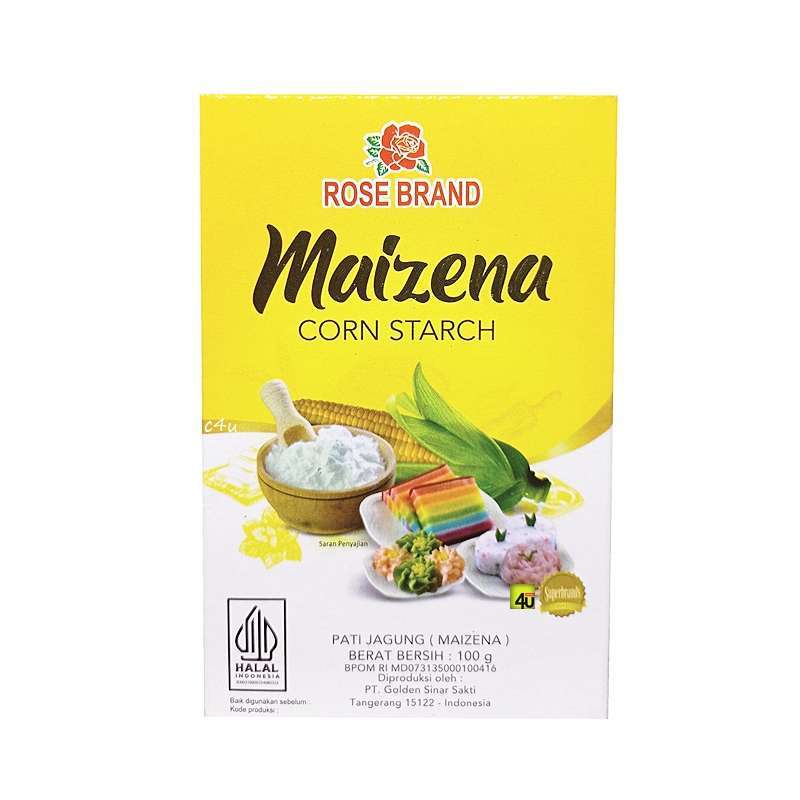 Tepung Maizena Rose Brand isi 100gr kemasan baru Tepung Maizena Rose Brand isi 100gr kemasan baru