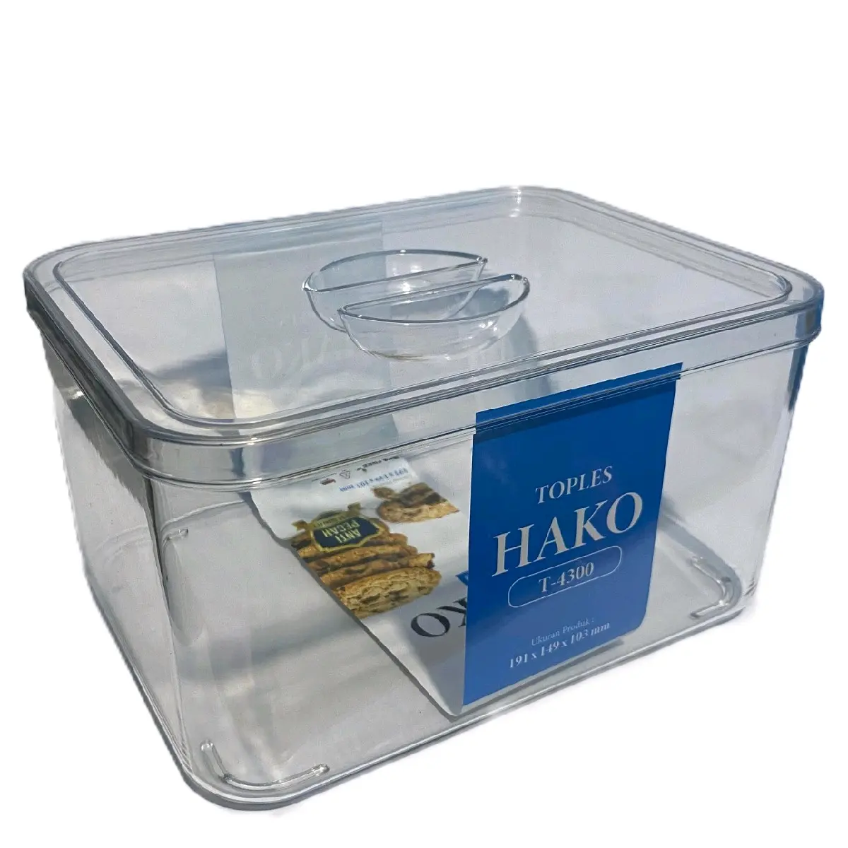 Toples Kue Kotak HAKO 2,3 Liter Anti Pecah BPA Free